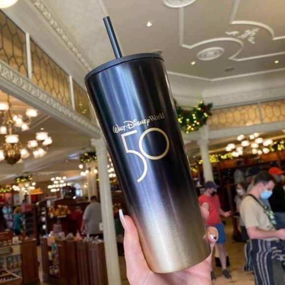 WDW 50th Anniversary Luxe Starbucks Tumbler